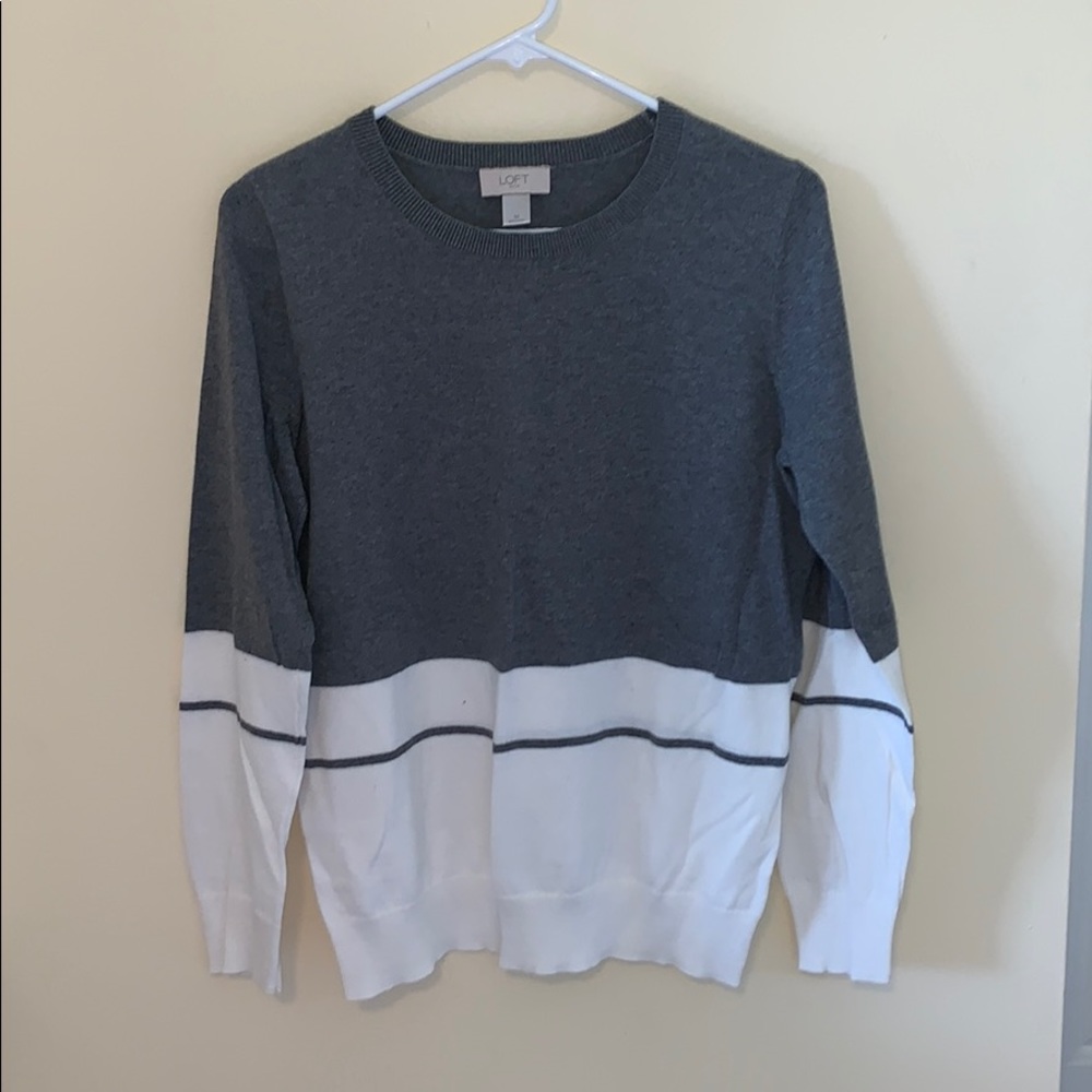 Loft never worn striped sweater